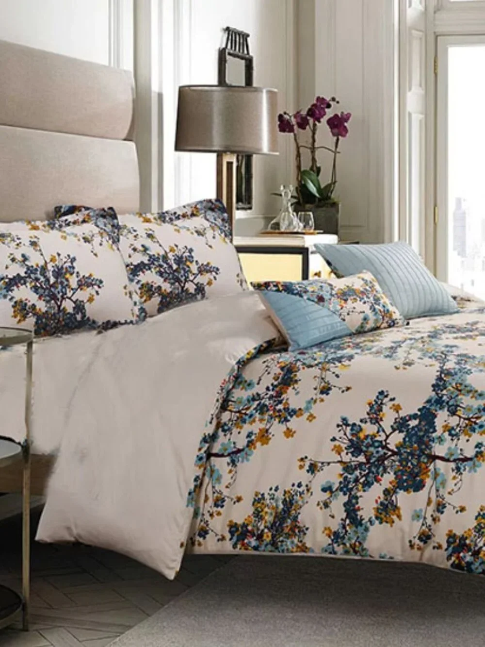 Tribeca Living Casablanca 300 Thread Count Cotton Oversized Duvet Set NWOT